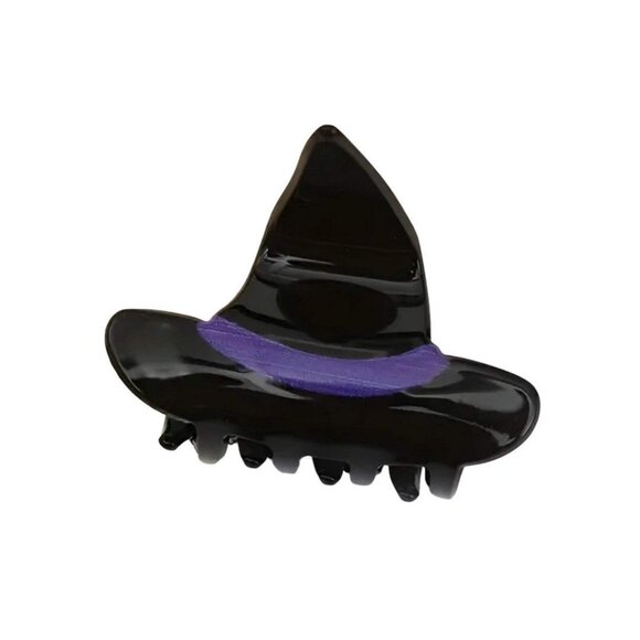 WITCHES HAT ACETATE CLAW CLIP - Picture 1 of 7